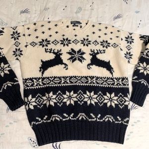 Vintage Polo Ralph Lauren Hand Knit Wool Sweater